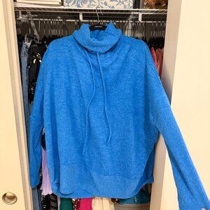 Zenana Brushed Melange Cowl Neck Sweater